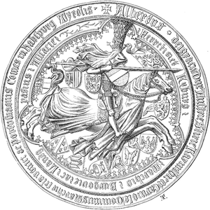 Albrecht II. Habsburský pečeť